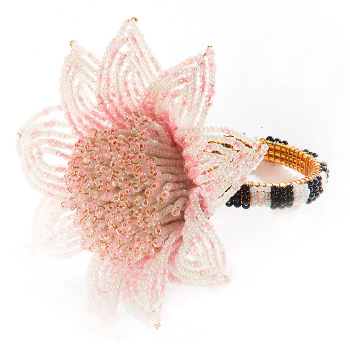 Blossom Napkin Ring - Pink
