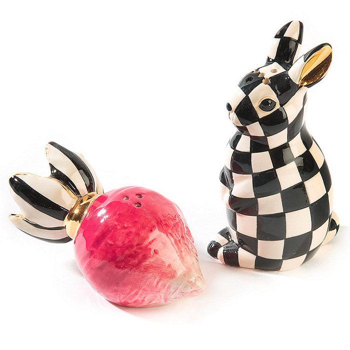 Radish Rabbit Salt &amp; Pepper Shakers