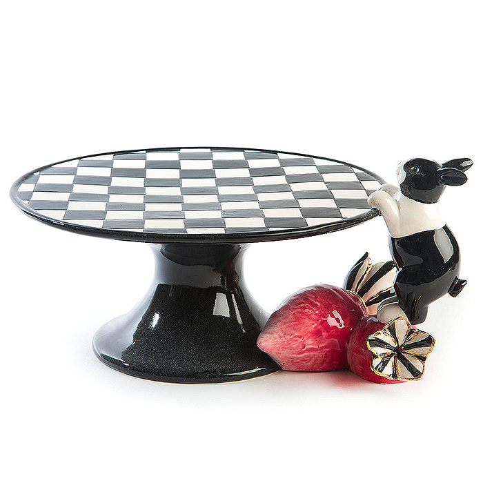 Radish Rabbit Pedestal Platter