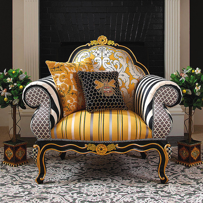 Queen Bee Chair, Queen Bee Pillow &amp; Queen Bee Lemon Tree