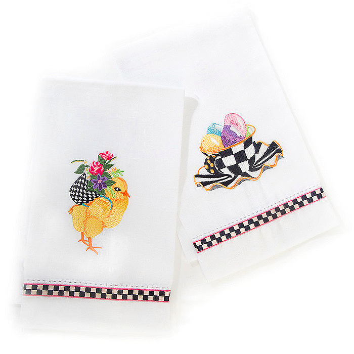 Chicks &amp; Eggs Guest Towels - Set of 2