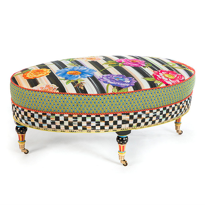 Cutting Garden Oval Ottoman