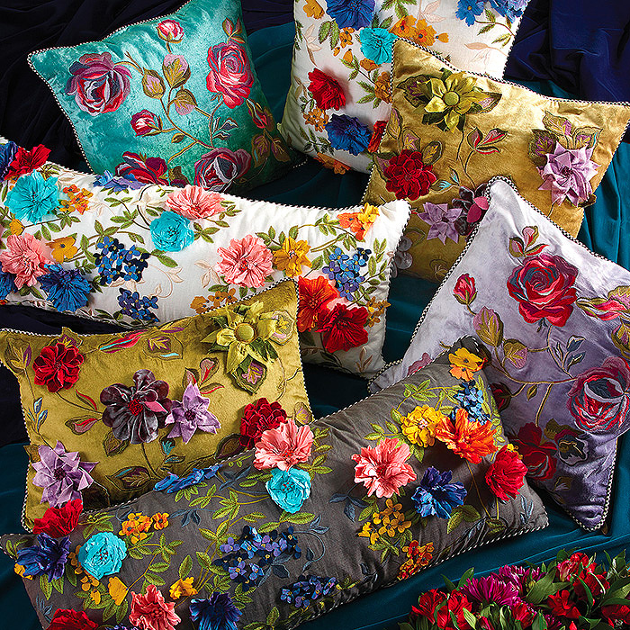 Covent Garden &amp; Greengage Floral Pillows