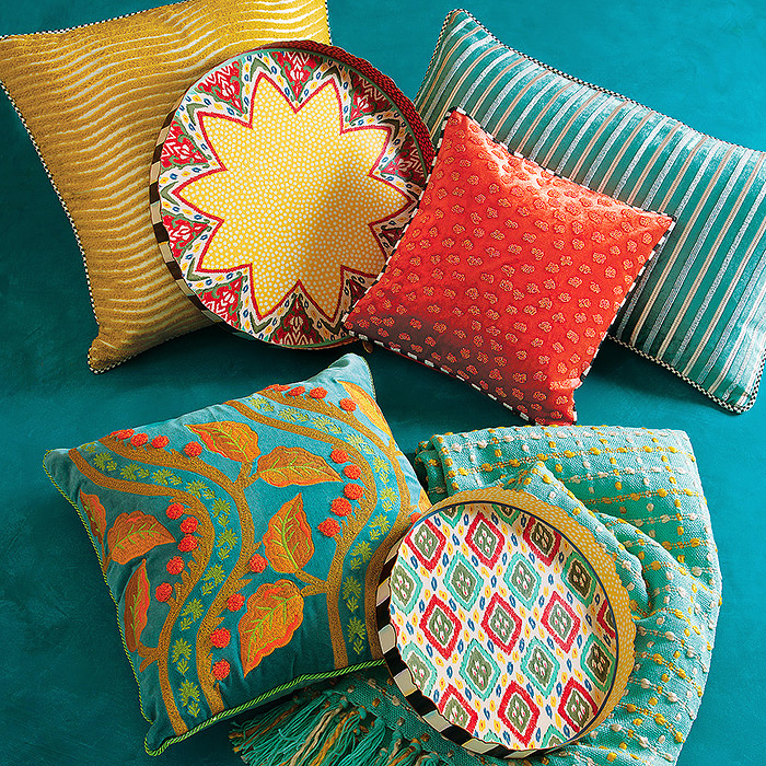 Agra Pillow &amp; Boheme Tray