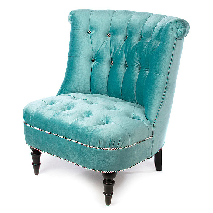 Farmhouse Accent Chair - Mint