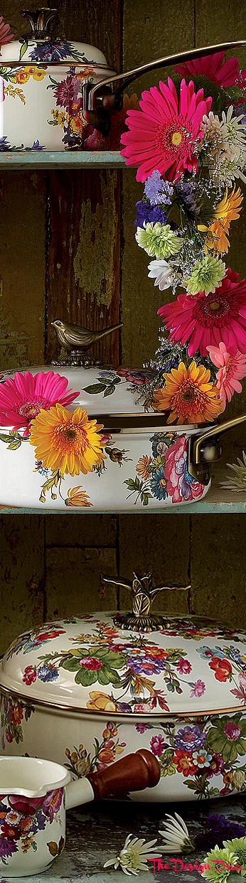 Flower Market White via The Design Diva
