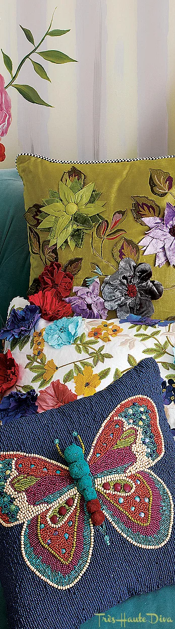 Boheme Butterfly Pillow via The Design Diva