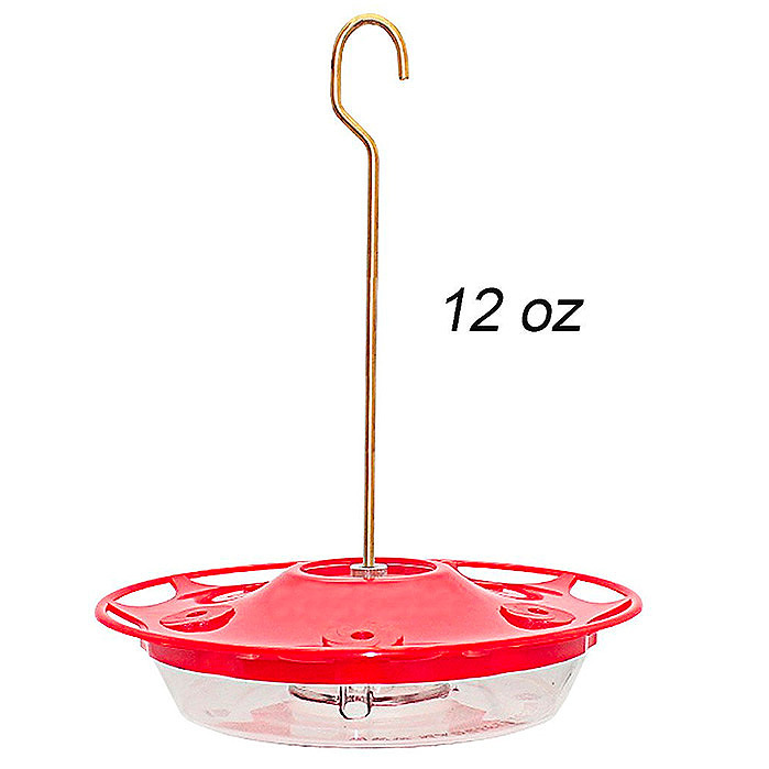 Juegoal 12 oz Hanging Hummingbird Feeder 