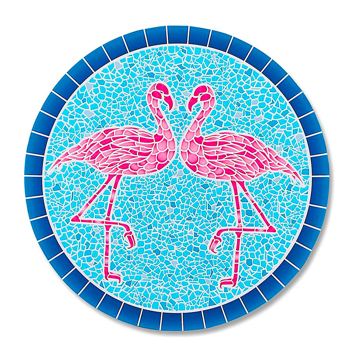 Flamingo Mosaic In-pool Mat
