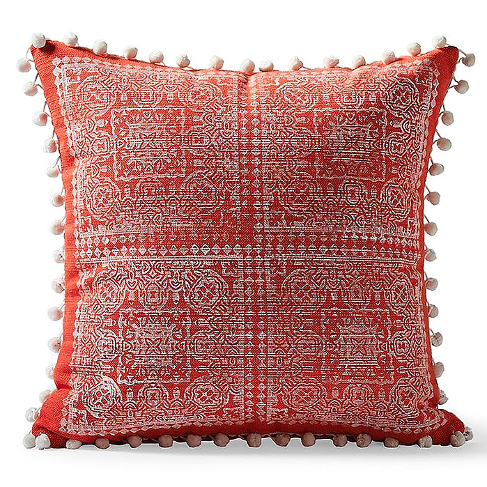 Moroccan Block Print Outdoor Pillow