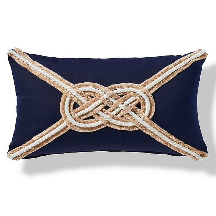 Carrick Bend Knot Outdoor Pillow