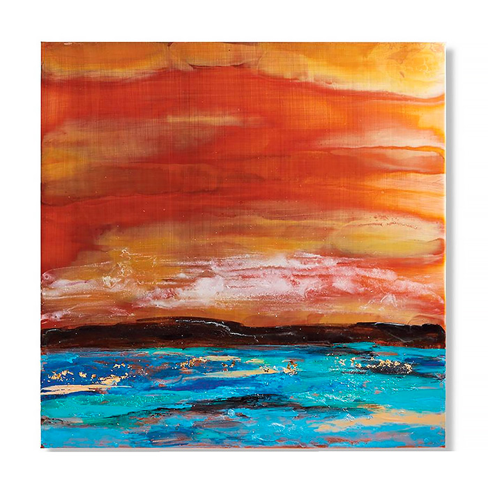 Seascape Copper I Outdoor Wall Art