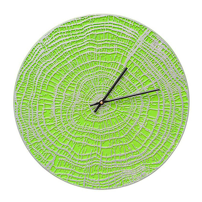 End Grain Contemporary Clock