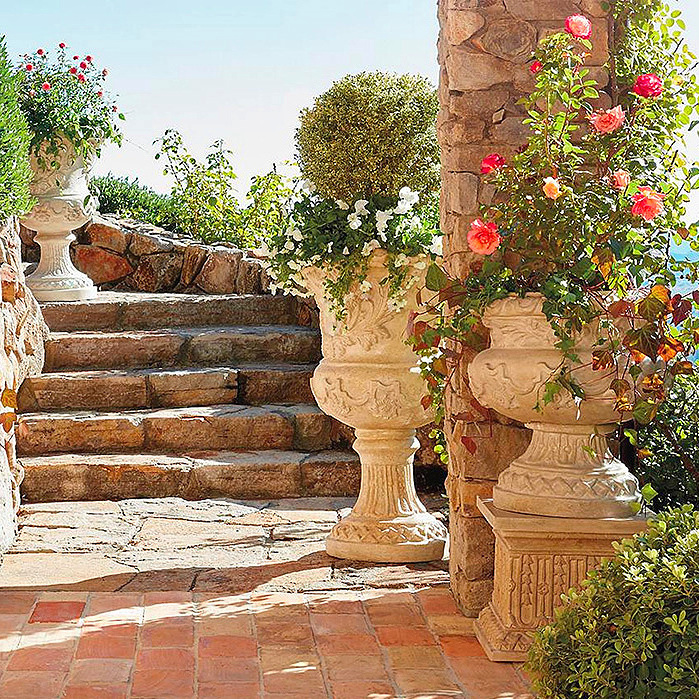 Provence Urns and Plinth