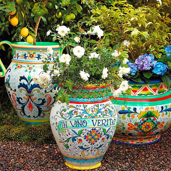 Copy of Italian-Inspired Painted Planters