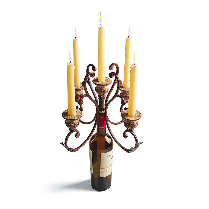 Copy of Porto Wine Candelabra Single in Antique Bronze