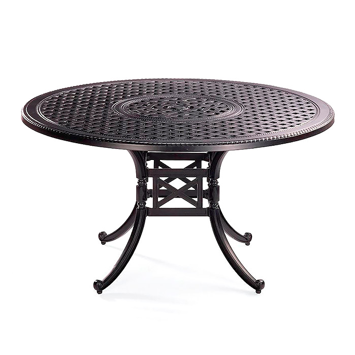 Copy of Carlisle Round Cast-top Dining Table in Onyx Finish