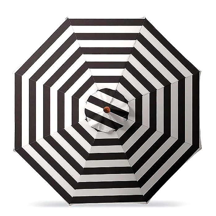 Copy of 7-1/2' Round Outdoor Market Umbrella in Resort Stripe Black