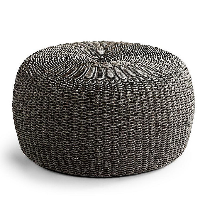Copy of Hudson Outdoor Pouf Ottoman in Charcoal