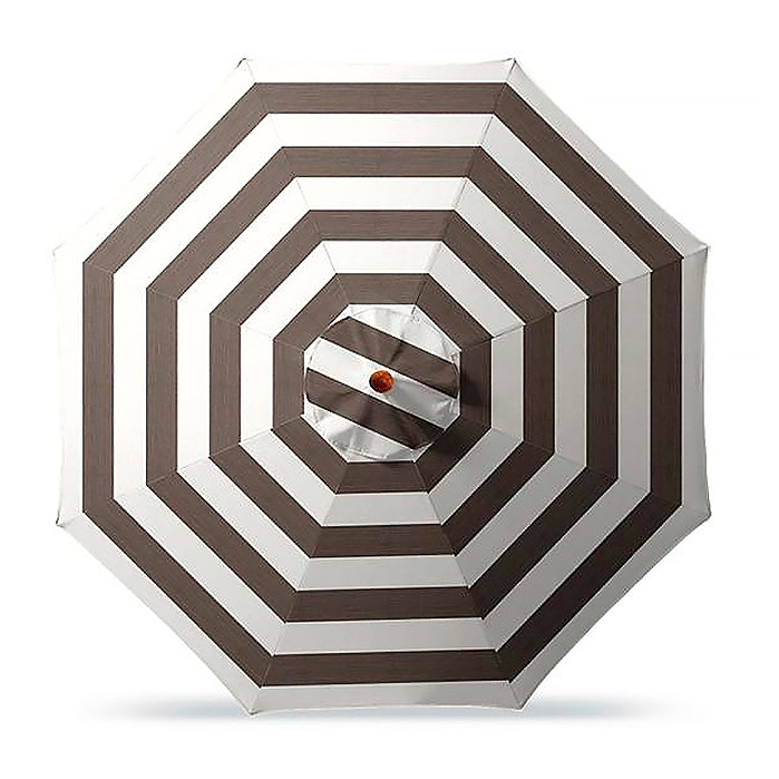 Copy of 9' Round Outdoor Market Umbrella in Resort Stripe Mink