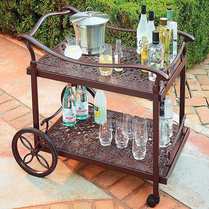 Copy of Orleans Serving Cart in Chocolate Finish