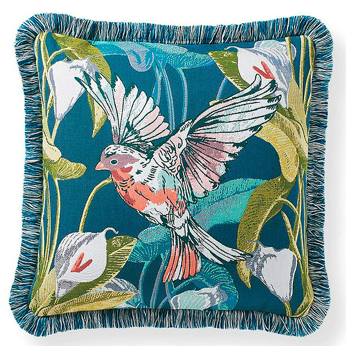 Take Flight Outdoor Pillow in Teal