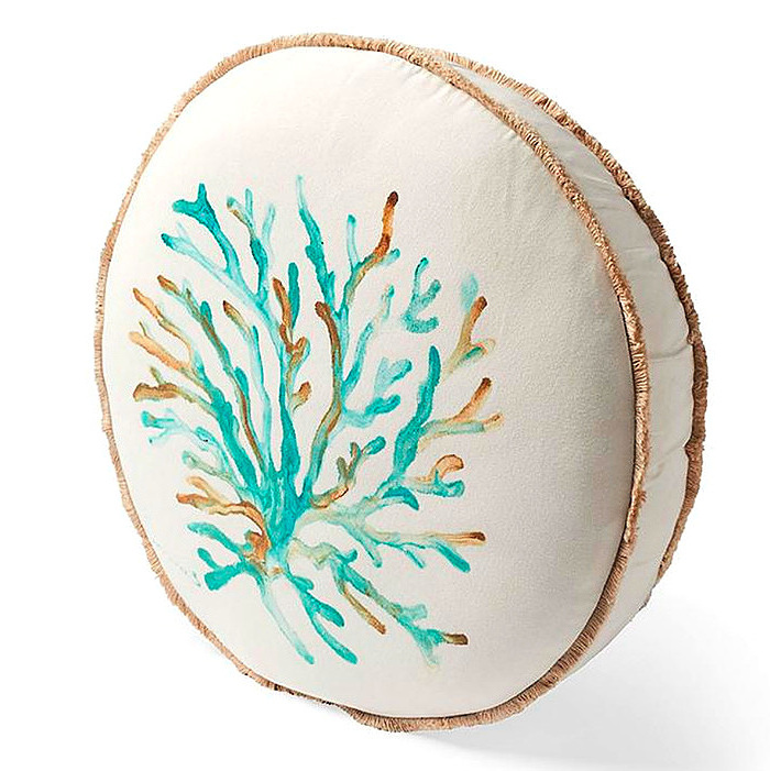 Coastal Coral Indoor/Outdoor Pillow