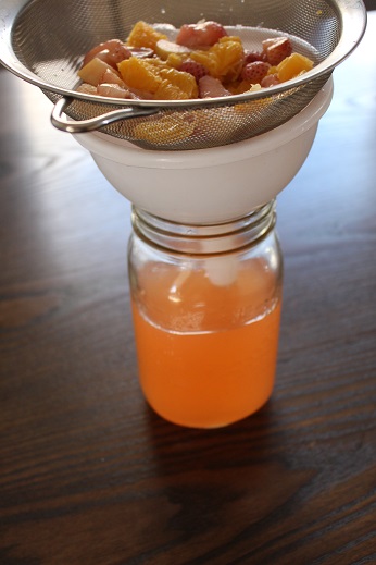 When it's ready remove the fruit and compost them!