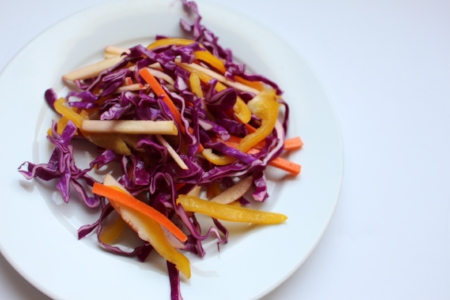 Apple cabbage slaw