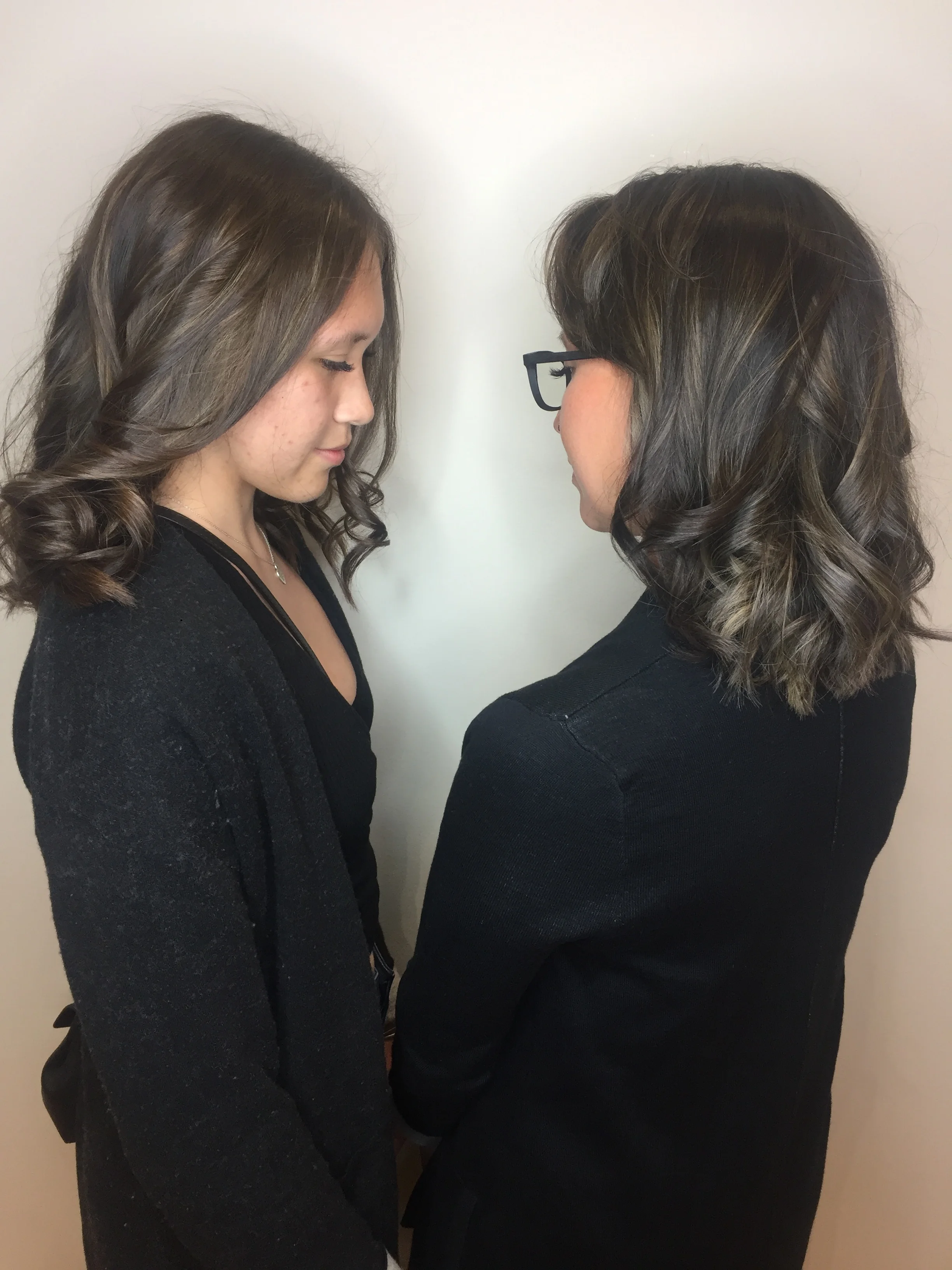 Mother and daughter colour and styling by James