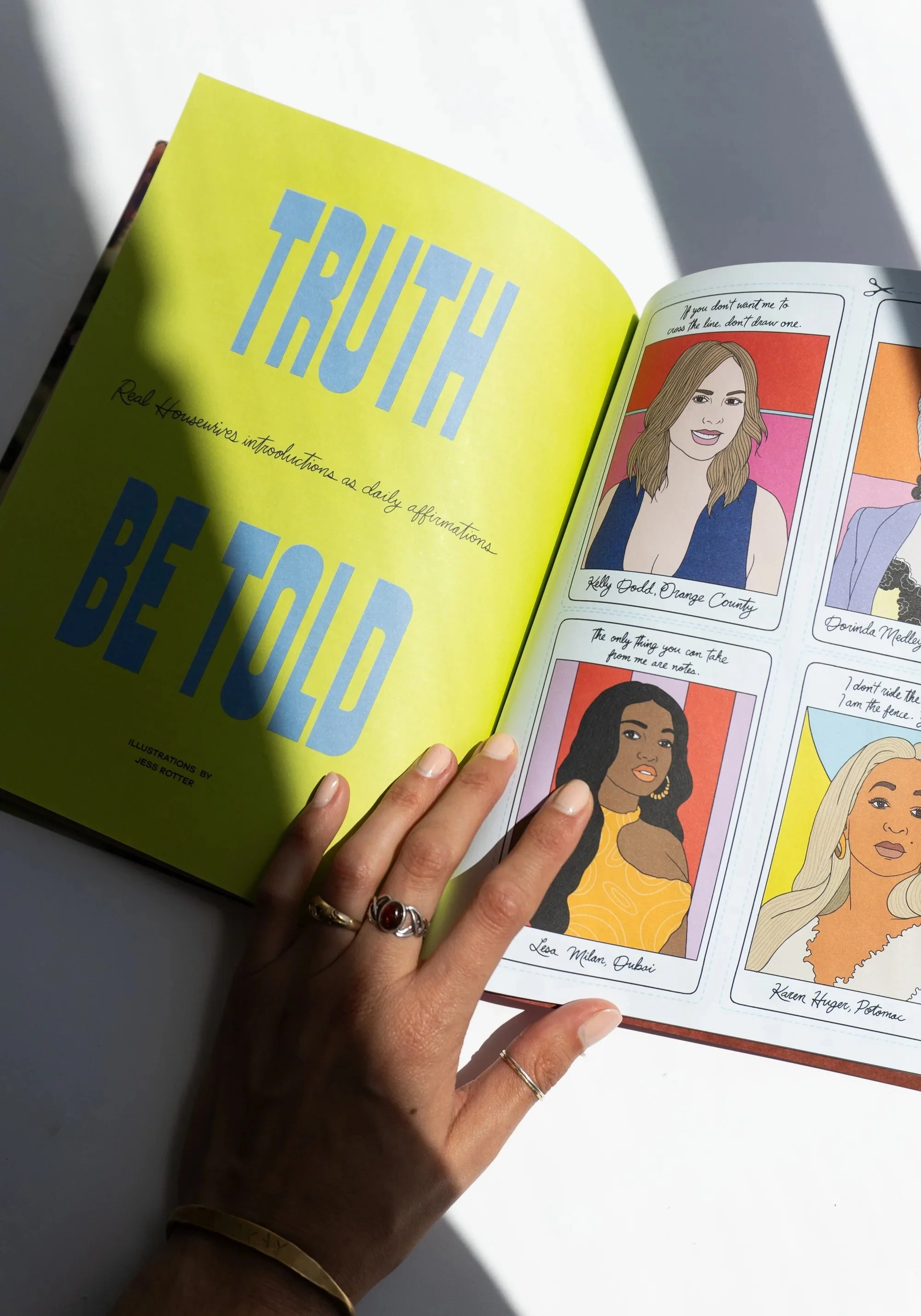 'Real Housewives Affirmations' Editorial Illustration for Mother Tongue Magazine Issue 06