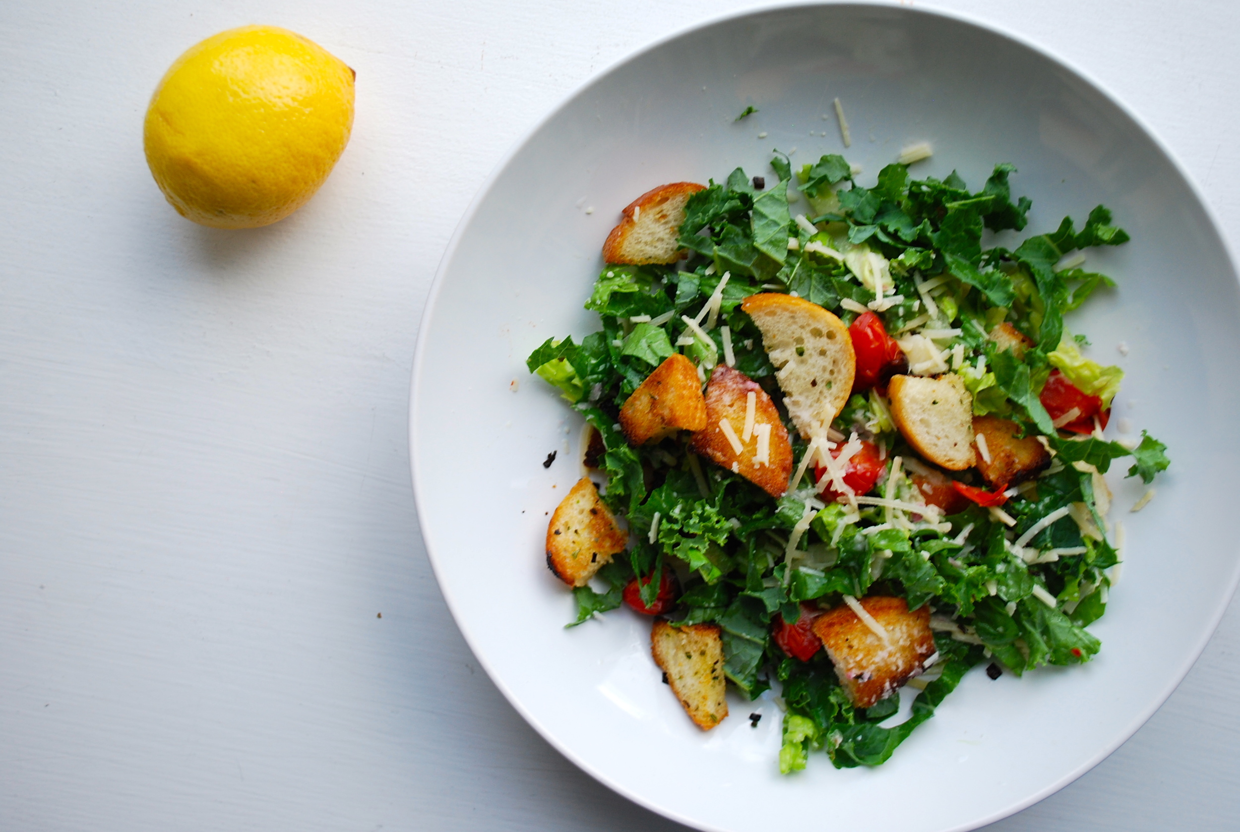  SLIGHTLY STALE BREAD WORKS GREAT FOR THE CROUTONS. &nbsp; 