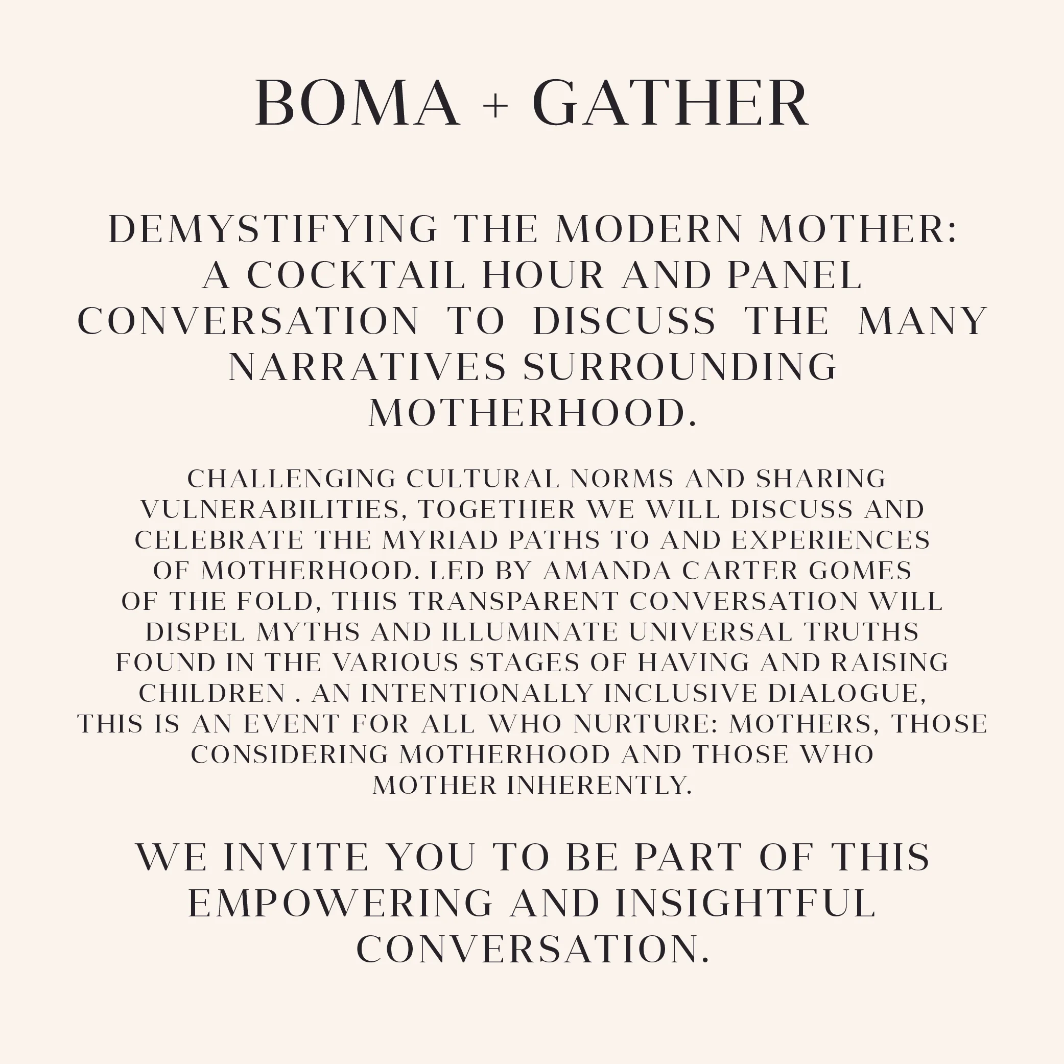 Boma Modern Mother Event