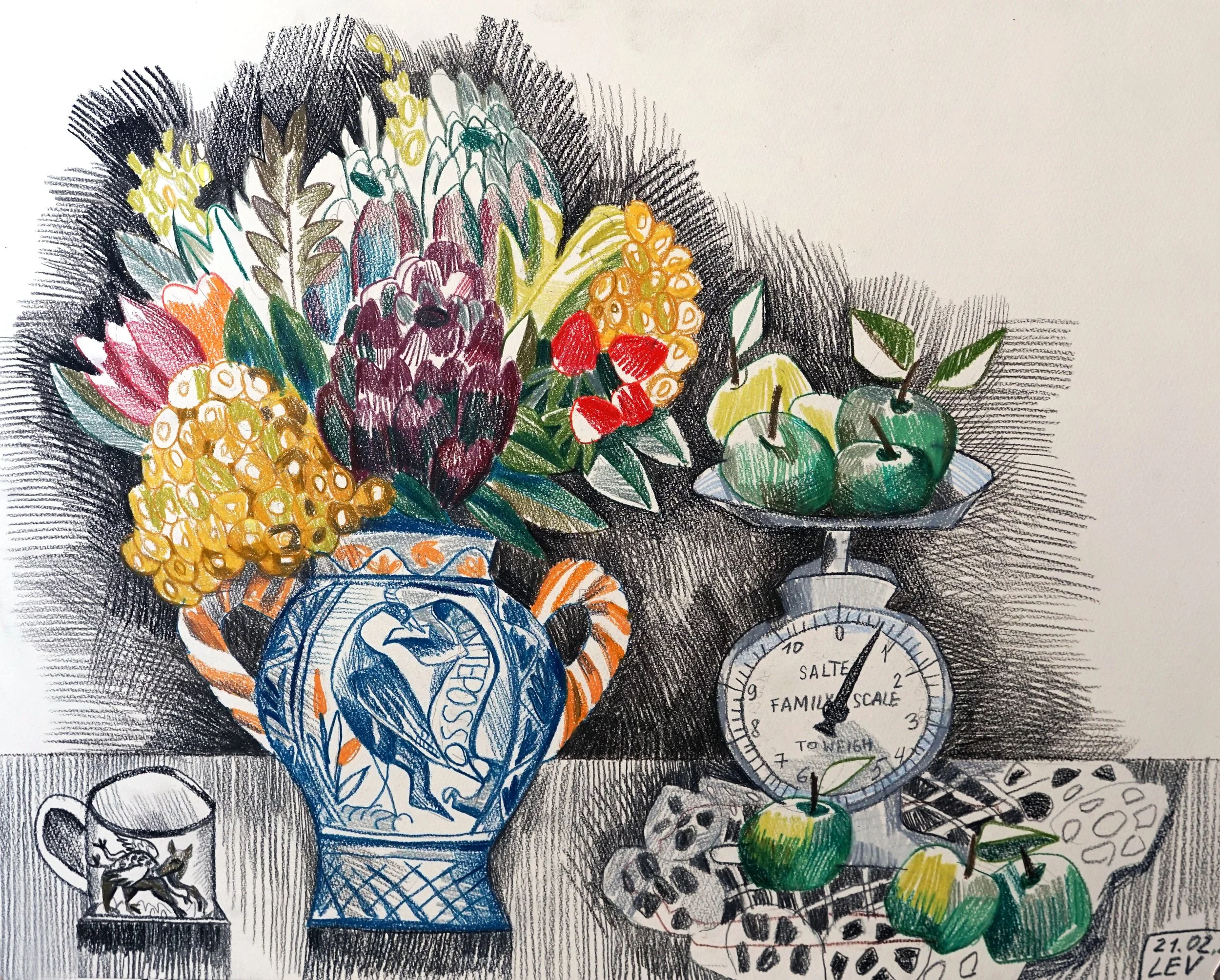 "Hydrangeas and roses"