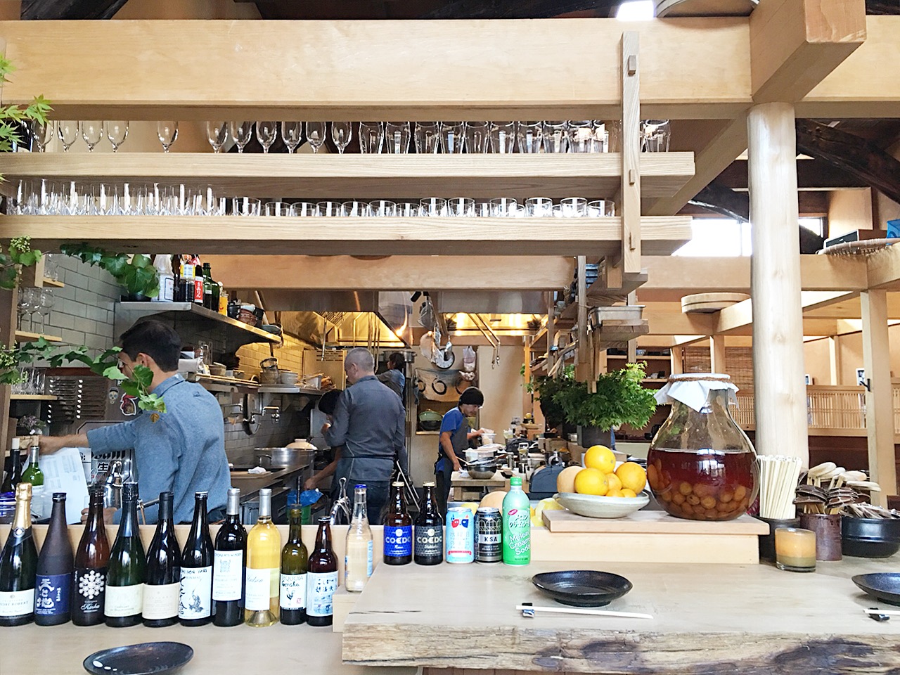 Watching Chef/Owner Sylvan Mishima Brackett (centre, above) and his team work at Rintaro is a great experience. Sit at the bar, if you can. 