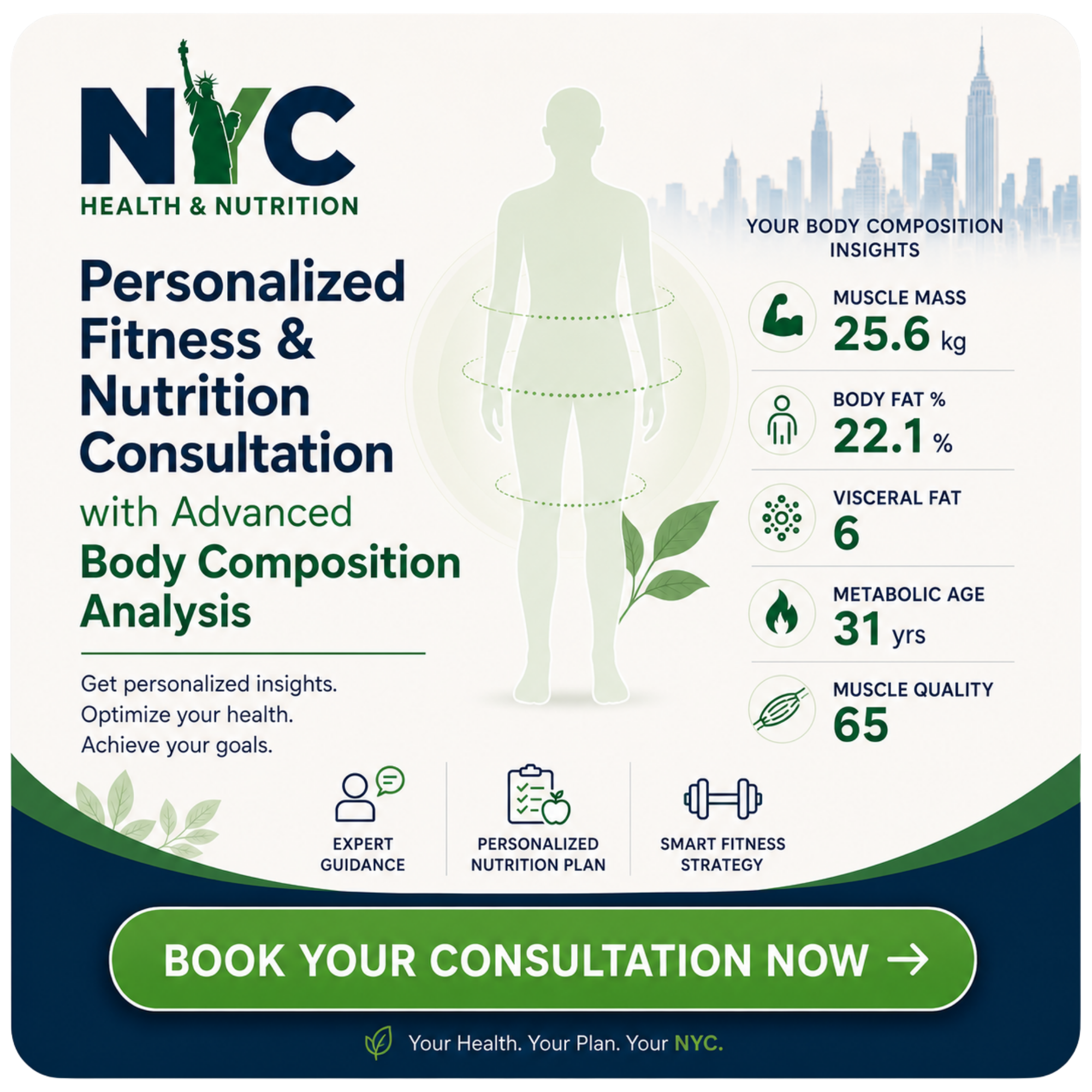 Personalized Fitness & Nutrition Consultation with Advanced Body Scan