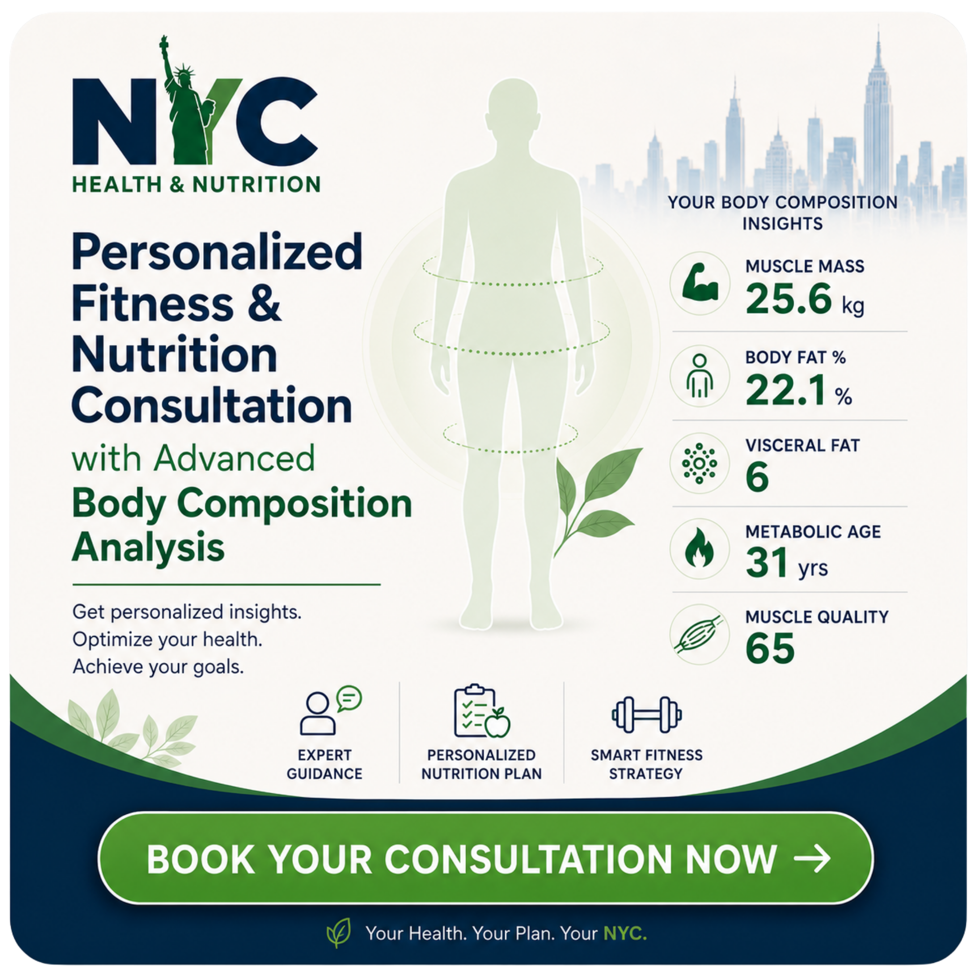 Personalized Fitness & Nutrition Consultation with Advanced Body Composition Scan