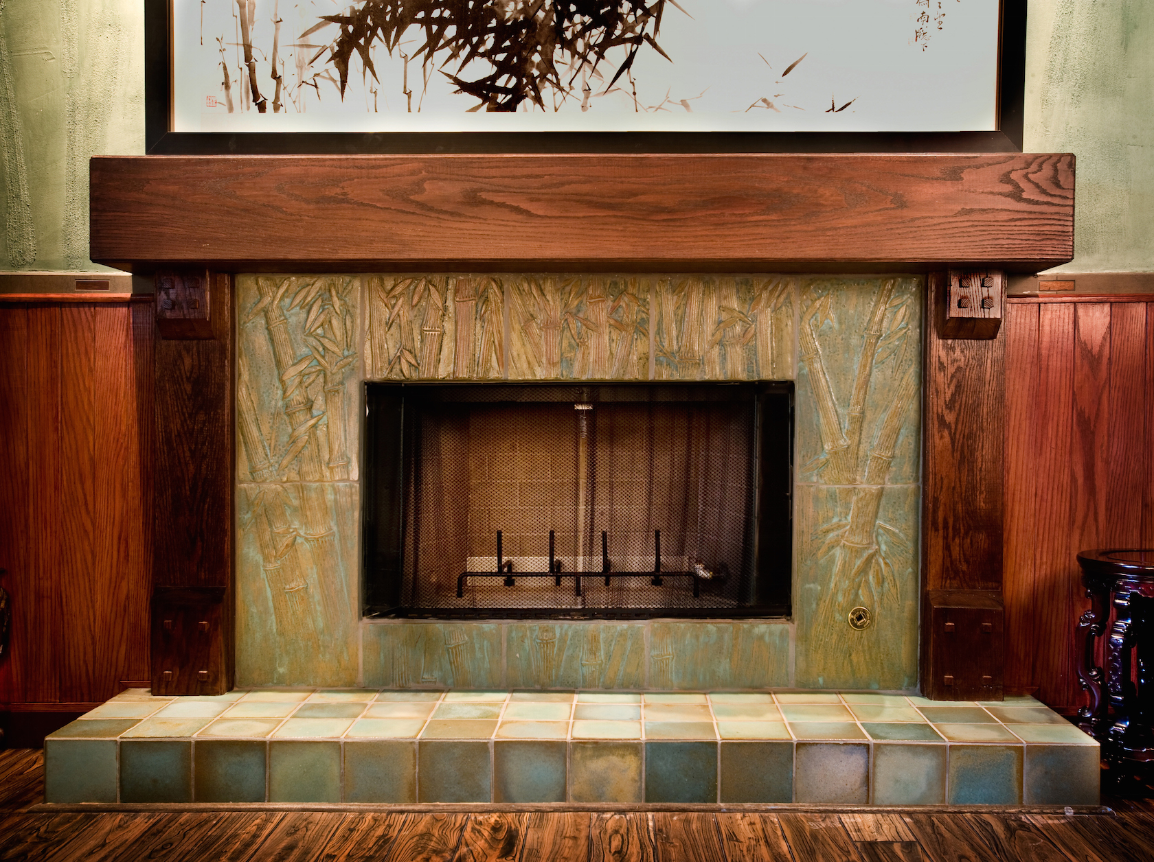 Bamboo Fireplace