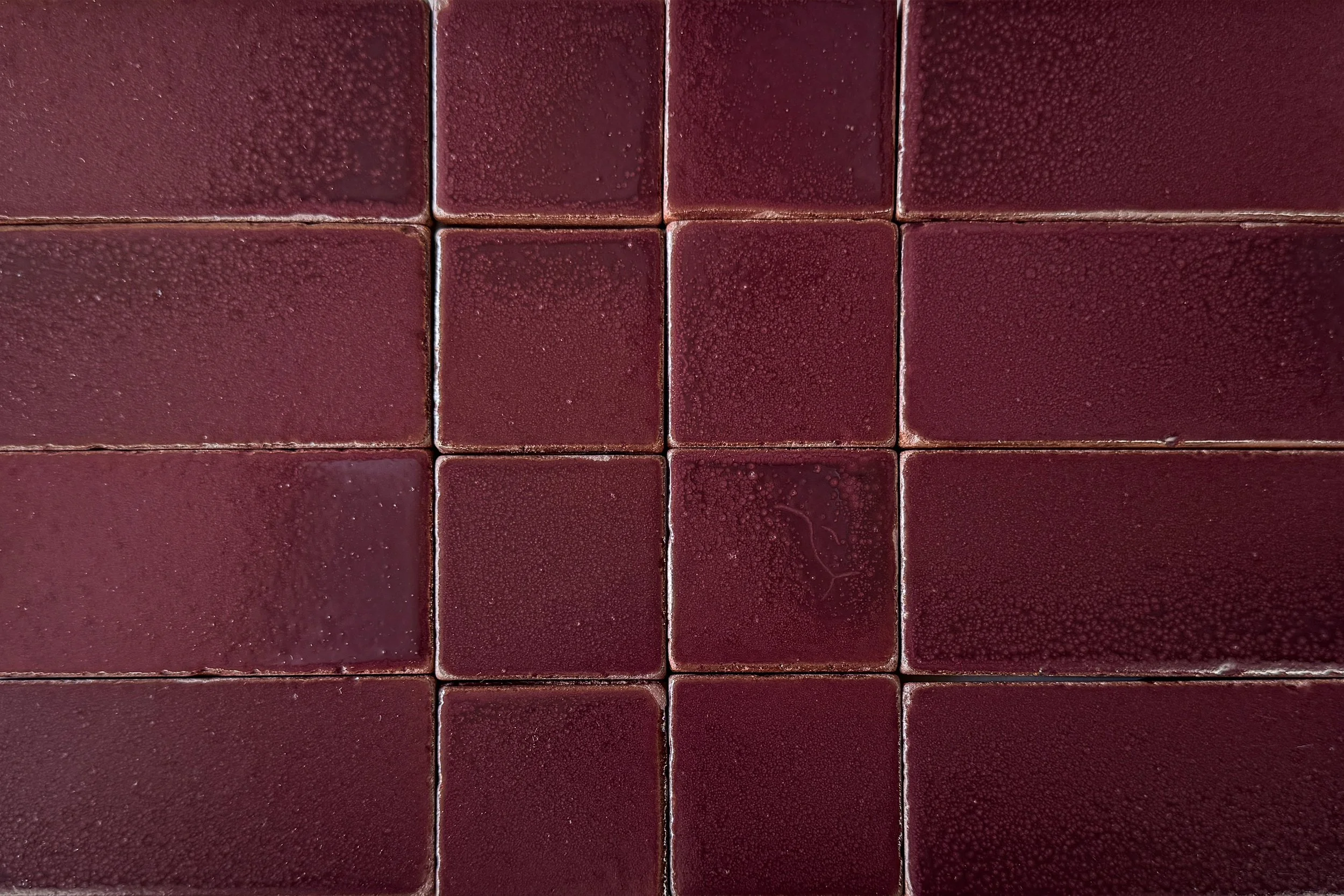 A rich Port Wine colored glaze with a satin finish