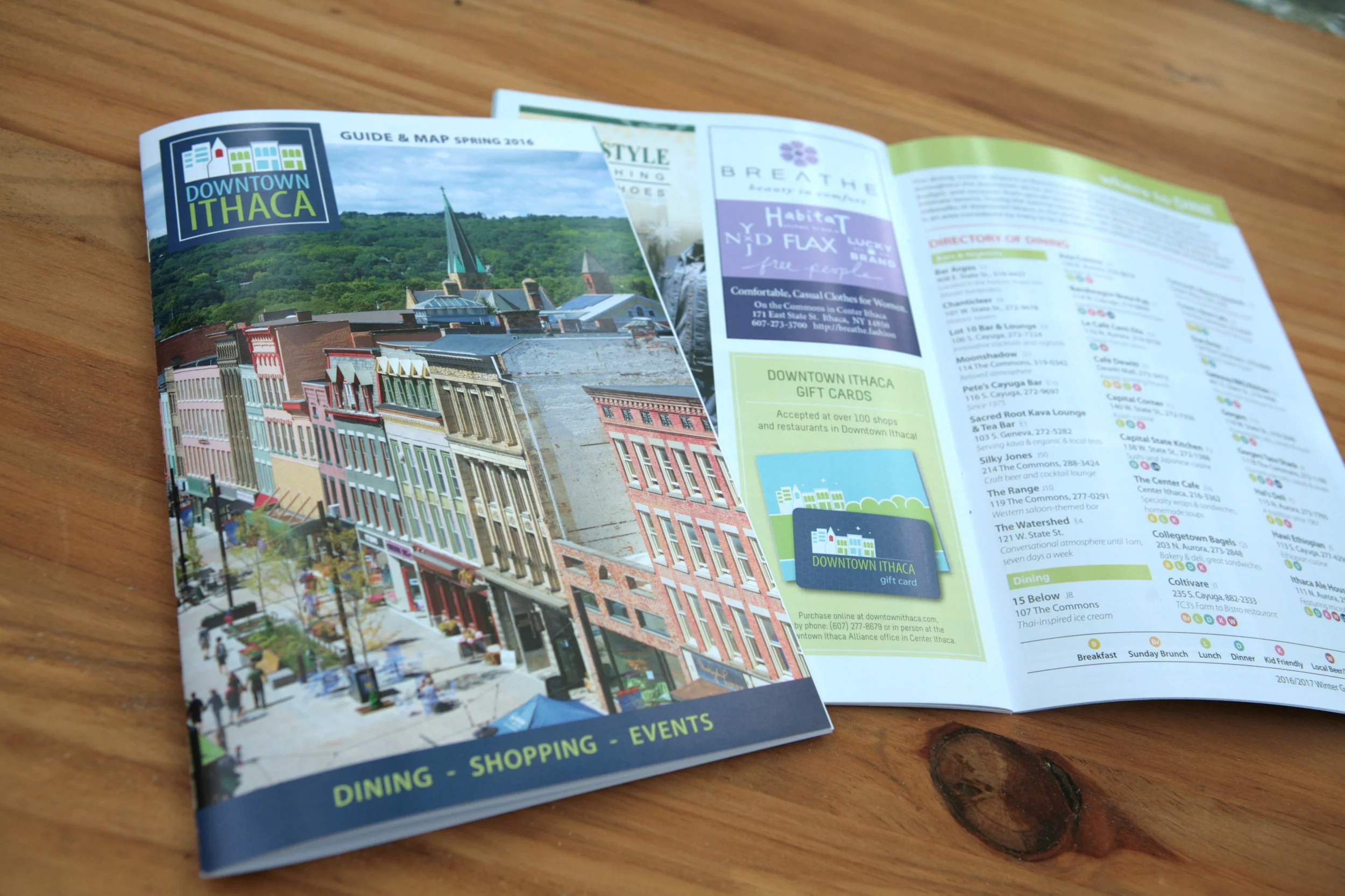 Quarterly Visitors Guide to Downtown Ithaca