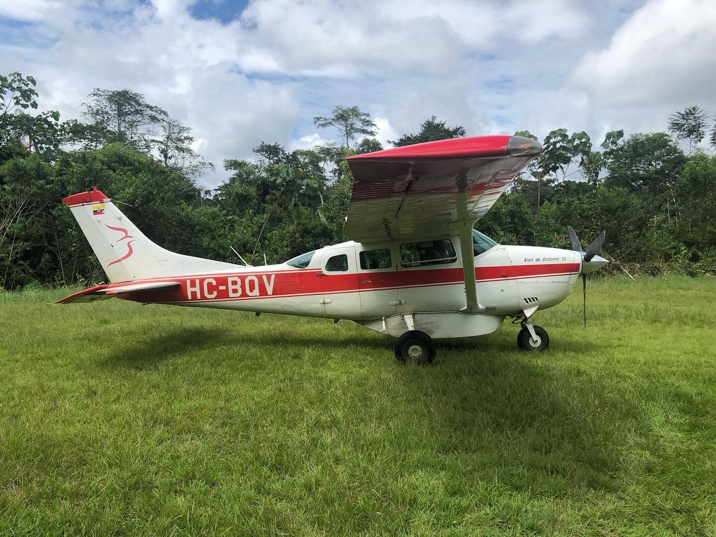 When your Uber comes but you have to leave the back seats on the runway.
The only way in and out of the Amazon Rainforest of Nemonpare Ecuador is the Mini-Plane. In between sudden rainstorms we waited at the runway in Pujo, gear all waterproofed and 