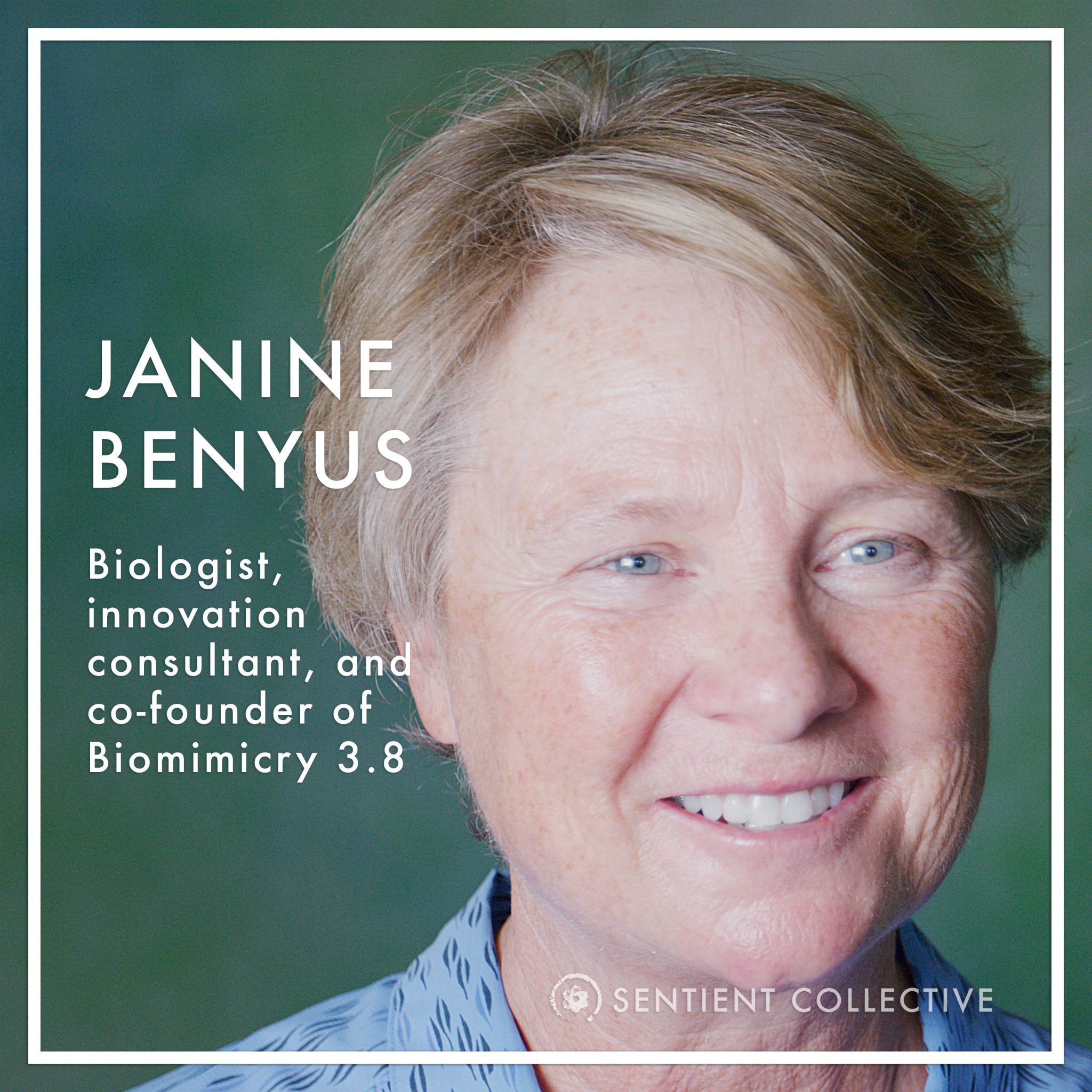 Worldview Documentary Film🎬
🆂🅴🅽🆃🅸🅴🅽🆃
.
Cast Intro:
𝗝𝗮𝗻𝗶𝗻𝗲 𝗕𝗲𝗻𝘆𝘂𝘀
#Biologist, and founder of Biomimicry 3.8
.
Janine Benyus is a renowned biologist, innovation consultant, and author, best known for her work in #biomimicry, a fiel