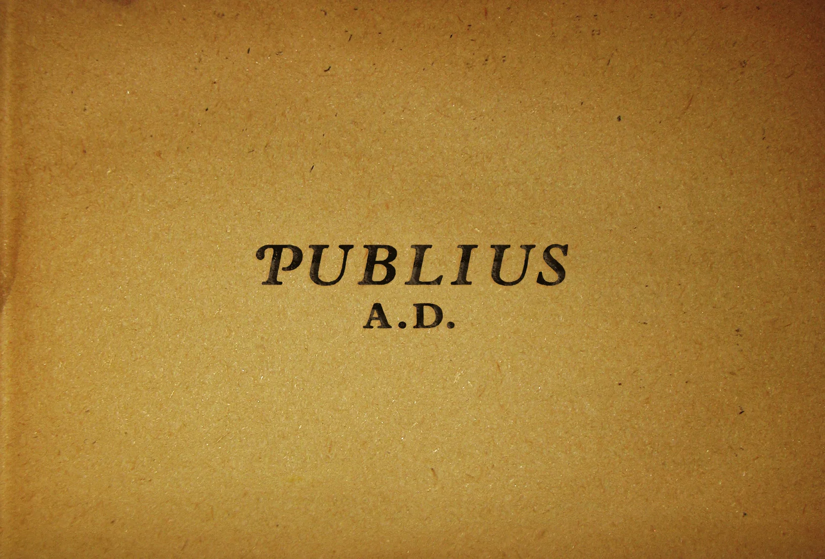Publius A.D. was a concept for a political blog that would discuss current American politics through the lense of the Federalist Papers. The logotype and treatment was inspired by the printing of the papers themselves.