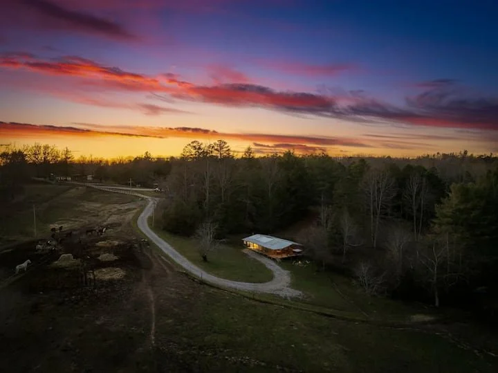 Aerial view of  The 1920's Ranch Cabin