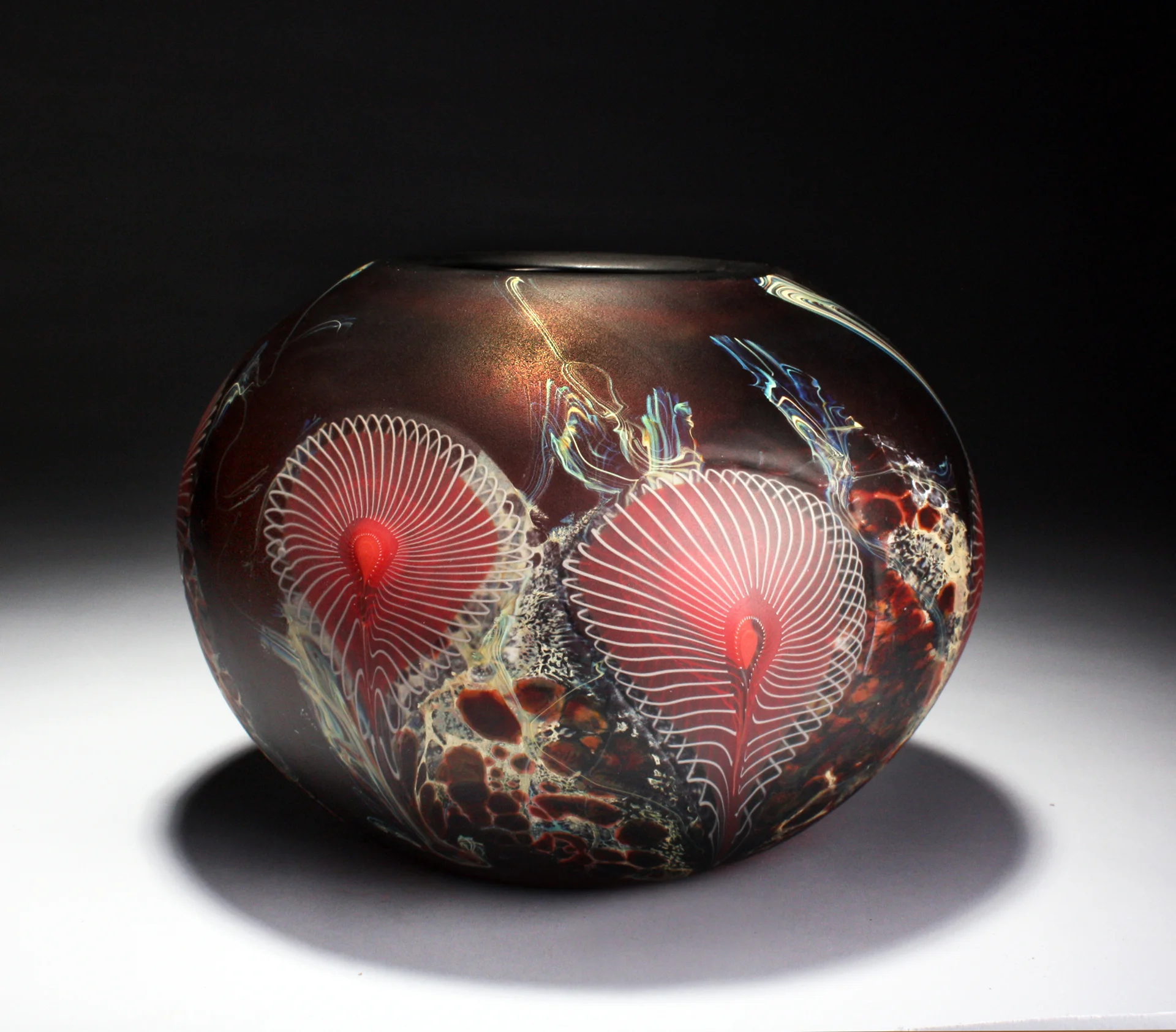 Crimson Obsidian Low bowl