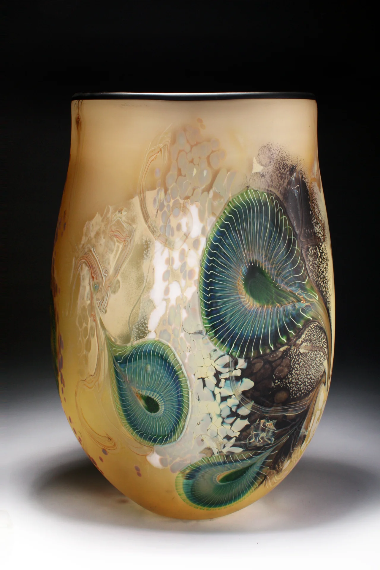 Citrine Jade divide Flat vessel