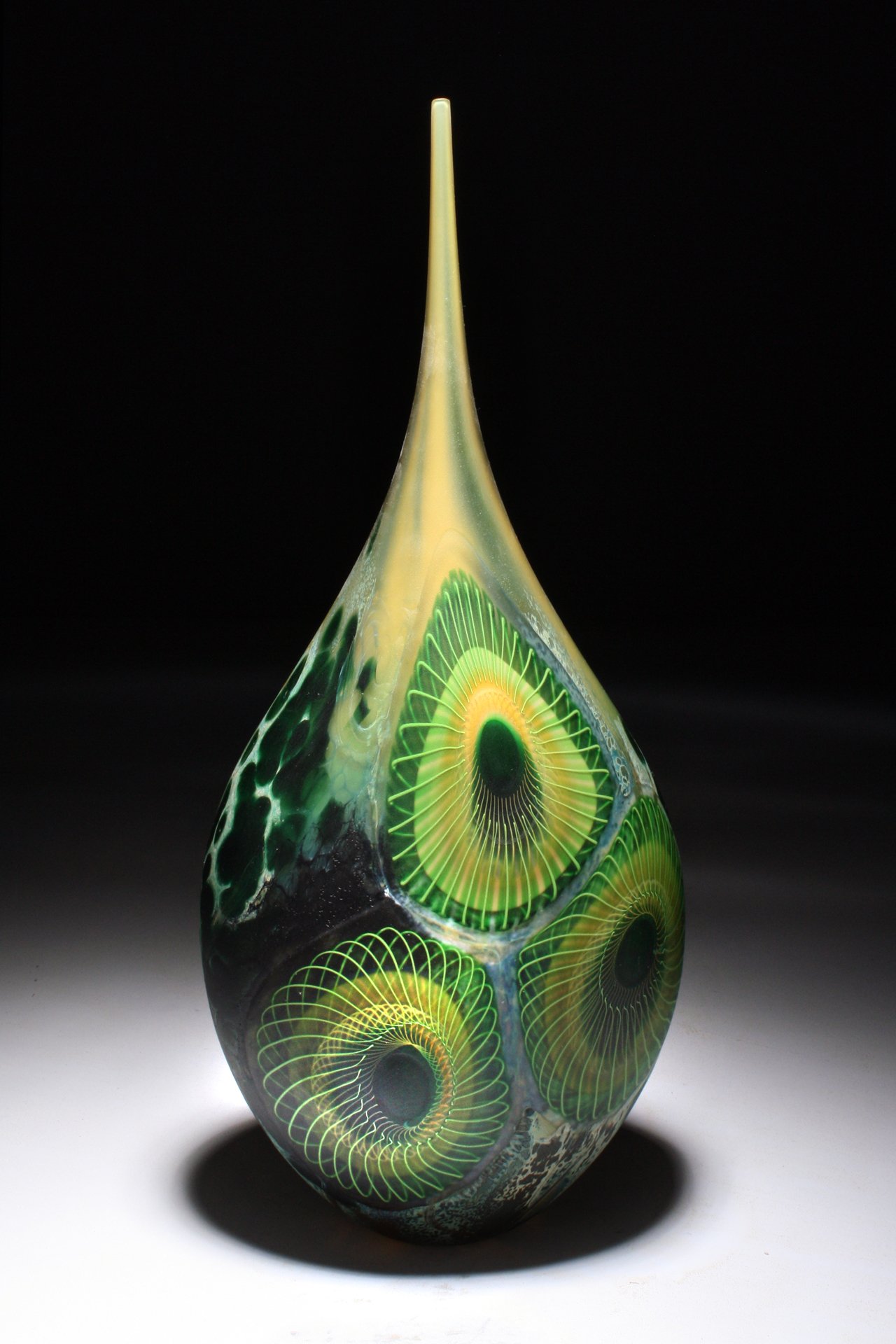 emerald Citrine trio tear drop
