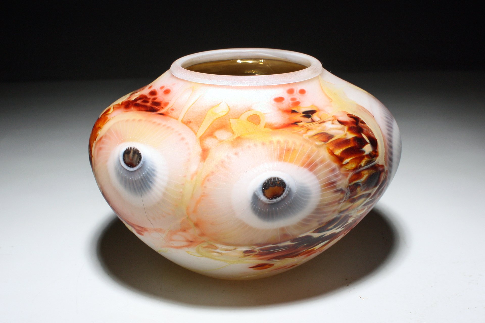 Fire and Ice Low Bowl