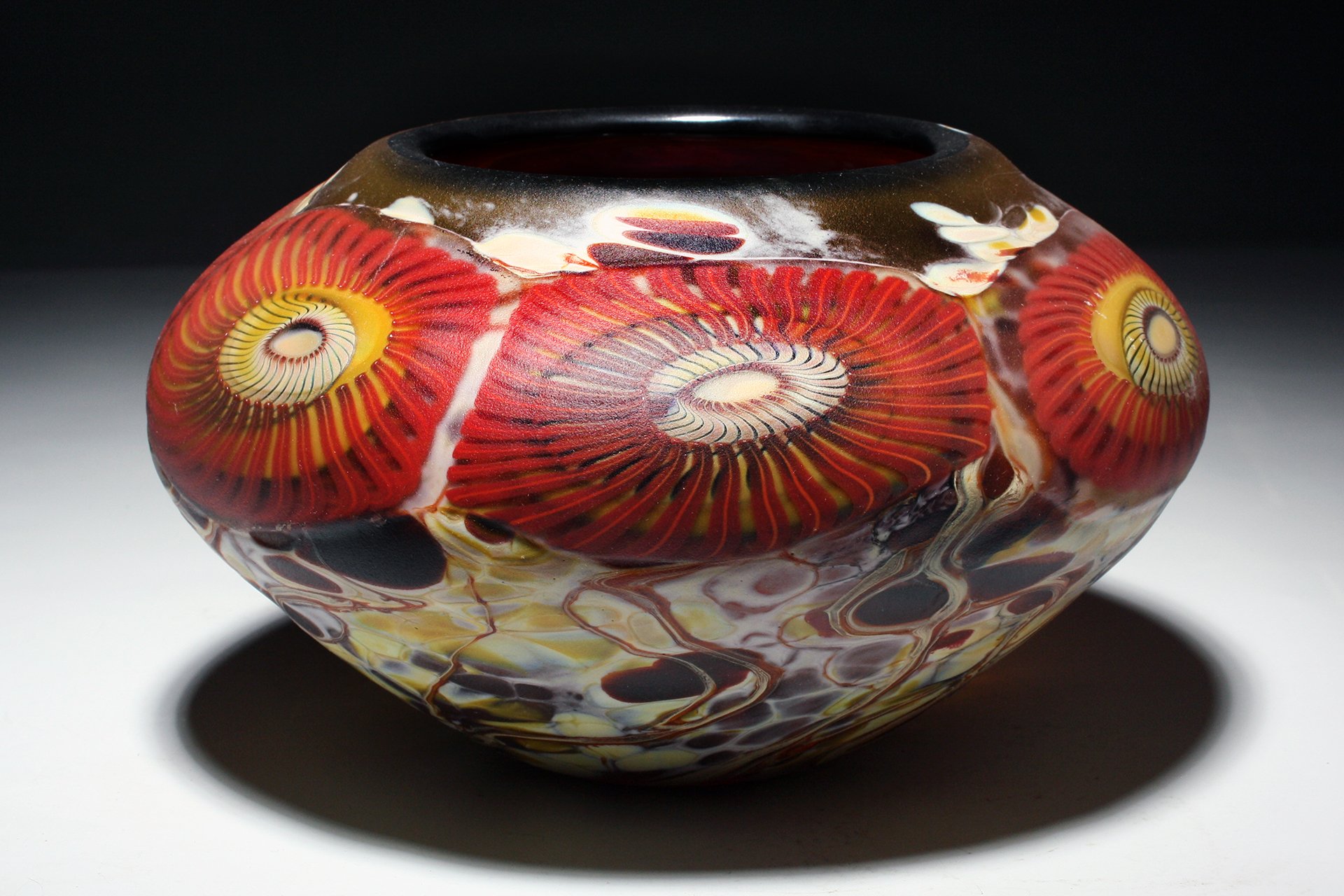 Crimsom Burn Low Bowl
