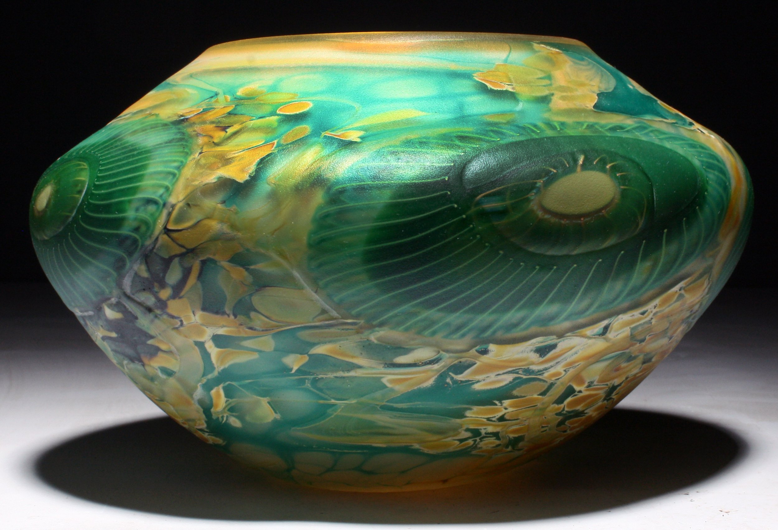 Emerald Citrine Low Bowl